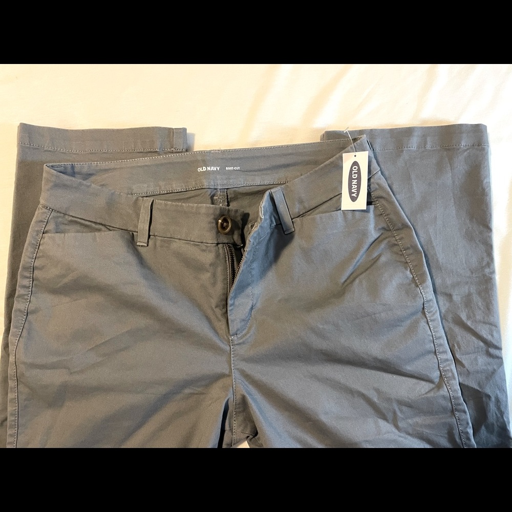 Old Navy Gray Khaki Boot Cut